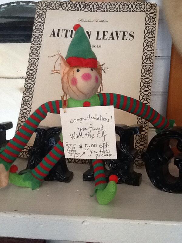 Seconsigns's tweet image. Come in &amp;amp; find me, I'm hiding ready to offer you savings for your purchase today!-Elf