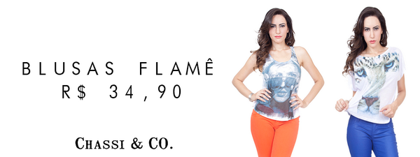 Infinitylook's tweet image. Blusas Feminina Chassi &amp;amp; CO tecido Flamê R$ 34,90 ou R$ 31,41 á vista! goo.gl/DaqEuC