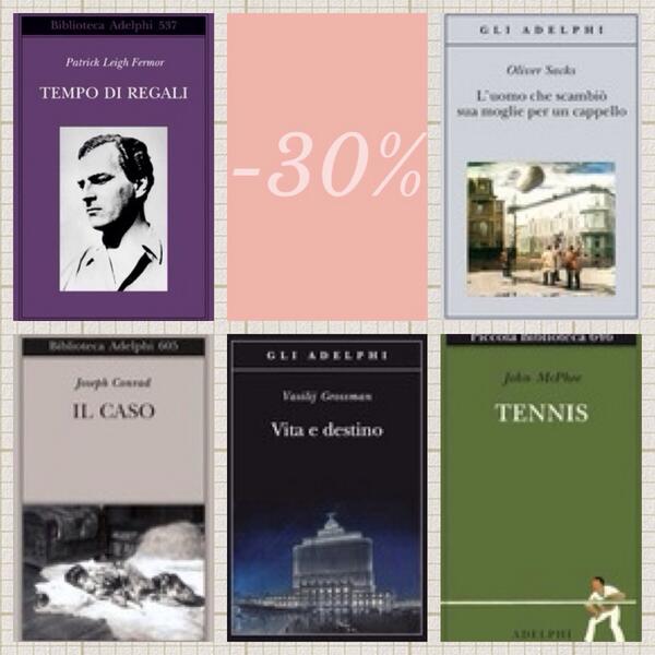 5 <a href="/adelphiedizioni/">Adelphi Edizioni</a> -30% Festeggiamo così gli ultimi momenti con i libri che abbiamo più amato #latarantola #chiusura