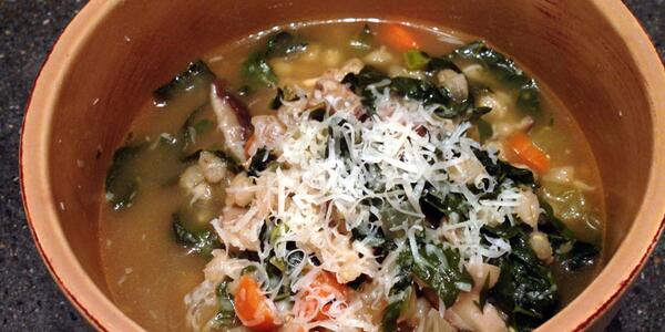 Mushroom,Barley and Kale oh my! <a href="/linseycorbin/">Linsey Corbin</a> shares one of her favorite soup recipes: bit.ly/1khWVWh