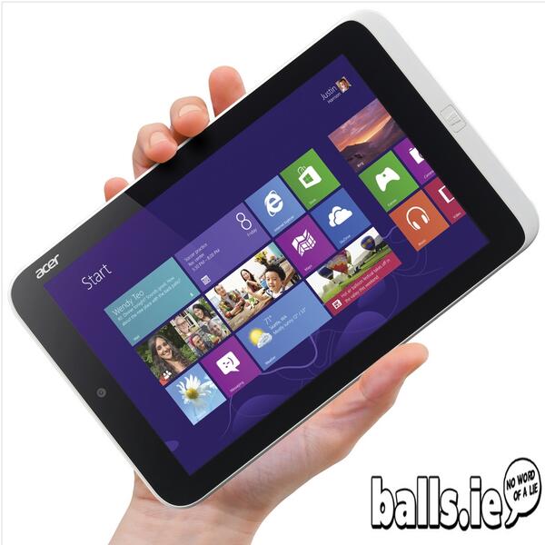 ballsdotie's tweet photo. Day 12,we have an Acer Iconia W3 tablet to give away thanks to @CarphoneIE. Simply, RT and follow for a chance to win http://t.co/4bNTMAzavb