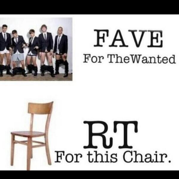 All1DFandom's tweet image. RETWEET FOR THE CHAIR 

FAV FOR THE WANTED