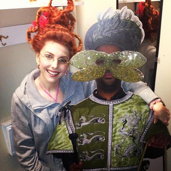 RHCinderella's tweet photo. "Is this a person named Puma or a life size cutout of a person named Puma?" - Marla Mindelle #FlatPuma http://t.co/Wqa08Yo5YQ