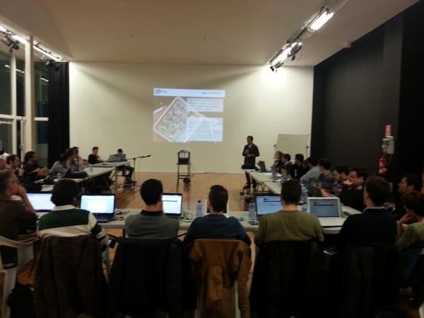 mgarrigap's tweet image. Now 52! :) RT @icityproject @mgarrigap presenting iCity project to the 40 developers.  #OpenInfrastructures