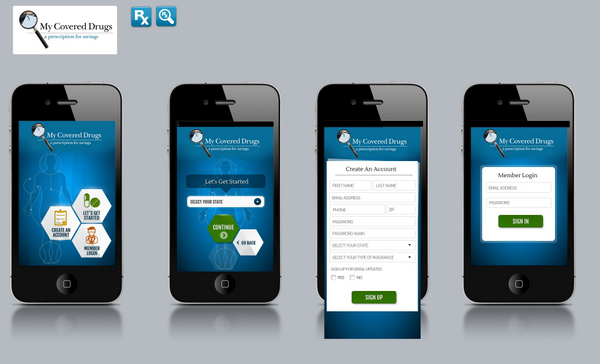 GradyMJ's tweet photo. Here is a preview of @MyCoveredDrugs new mobile app! http://t.co/QOUdCNc82f