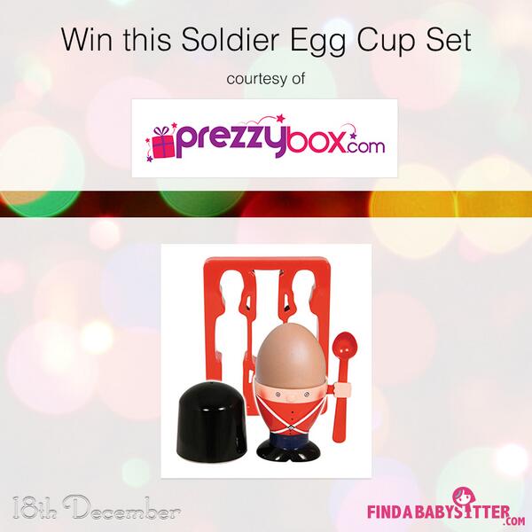 RT and follow us for a chance to #WIN this fab soldier egg cup set from <a href="/Prezzybox/">Prezzybox</a> #DAY18 #ChristmasCountdown