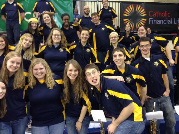 OnlyAtMU's tweet image. RT: We've got a great band for the women's game today! #weareMUbands #MPSday #muwbb #OnlyAtMU  @MarquetteBands