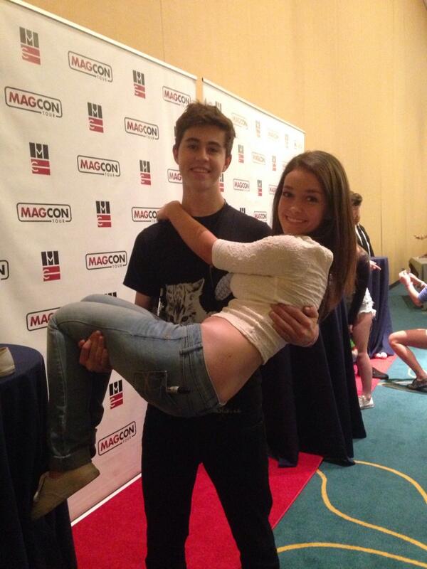 Campbell16Megan's tweet photo. C'mon @Nashgrier if you can carry me you can follow me http://t.co/q35OP19ogi