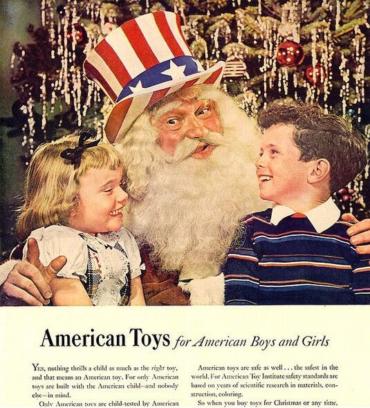 scottberks's tweet image. Santa used to be SO patriotic! Now he's just an ass. #gettingcoal