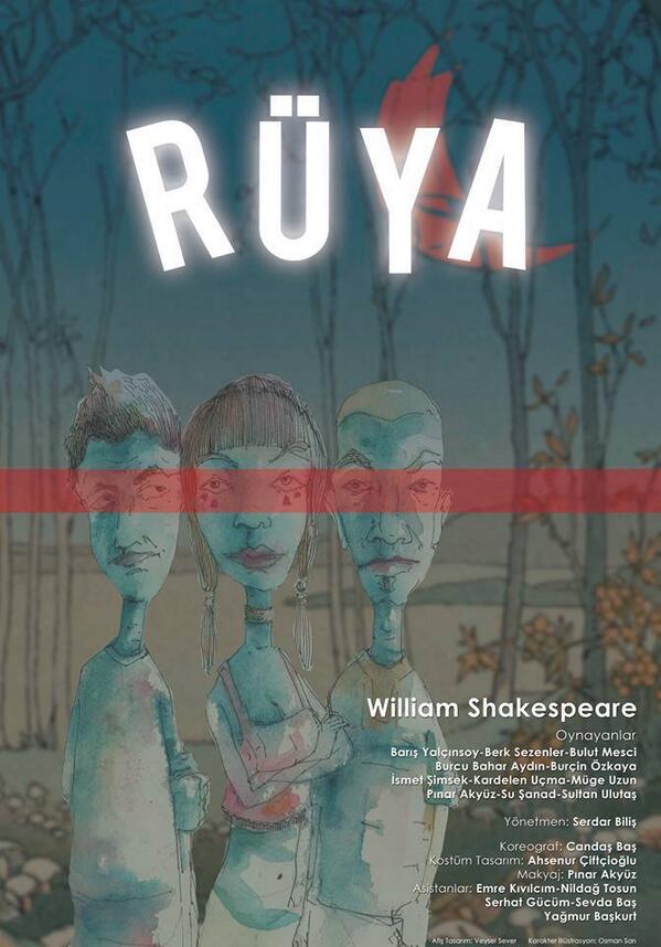 Serdar Biliş'in yönettip, koreografilerini Candaş Baş'ın hazırladığı RÜYA oyunu 25 Aralık 20.00'da Sahne Kadir Has'ta