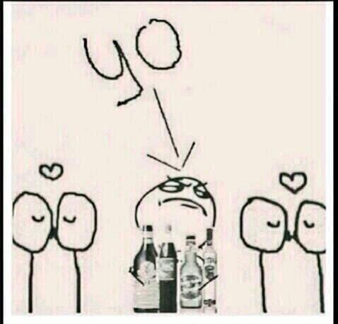 Este soy yo de fiesta.