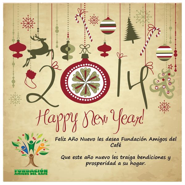 Fundacafe's tweet photo. Feliz Año Nuevo les desea Fundación Amigos del Café. http://t.co/sKr4xXIFN4