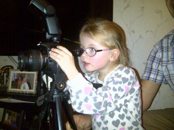 Little photographer in the making :) #grandadscamera