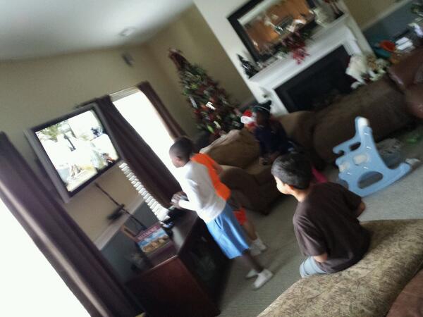 KTurull3's tweet image. This game playing call of duty is intense for these boys!!......followed with a happy dance of victory