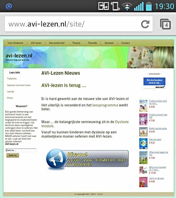 Aantal bezoekers neemt weer toe. Er wordt weer gelezen.
Gerealiseerd met #cmsmadesimple