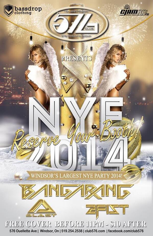 Club576's tweet image. TONIGHT IS THE NIGHT. WINDSOR'S BIGGEST NYE BASH WITH THE BEST DJS IN THE CITY INCLUDING CJAM 99.1FMS @bangarangmusic