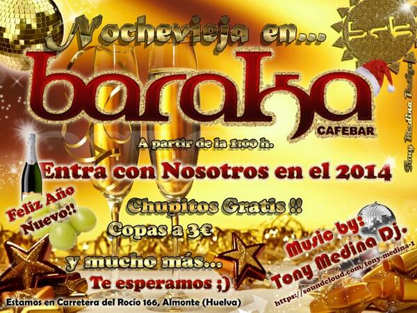 baraka_almonte's tweet photo. Noche vieja en BARAKA!!!rt http://t.co/VkYmZ8LGPY
