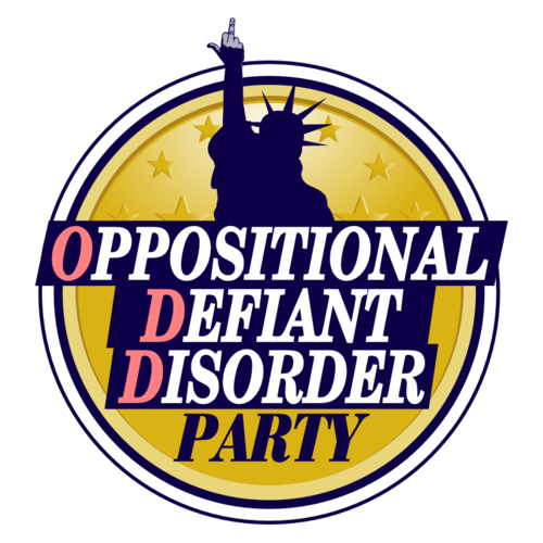 OccupyPosters's tweet photo. Oppositional Defiant Disorder Party #libertarianismin4words http://t.co/Npfr3RPLg6