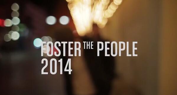 fosterthepeople's tweet photo. We're back. Here's a glimpse of 2014 http://t.co/FSmCxYvOby http://t.co/Qul1AWEDy2