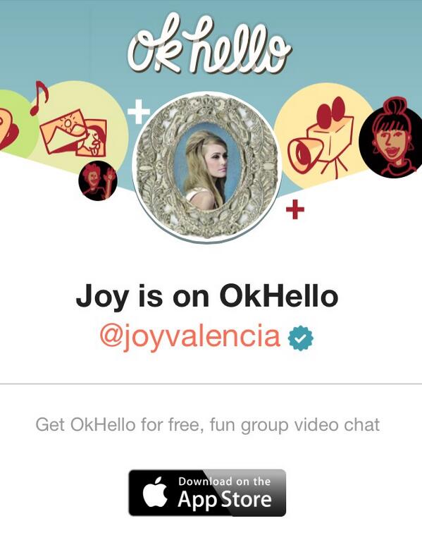 joyvalencia's tweet photo. Add me on @okhelloapp http://t.co/wINv2OQtWP. I'll be popping in on their NYE party! http://t.co/TILAZJffs6 http://t.co/syunKQwRAW