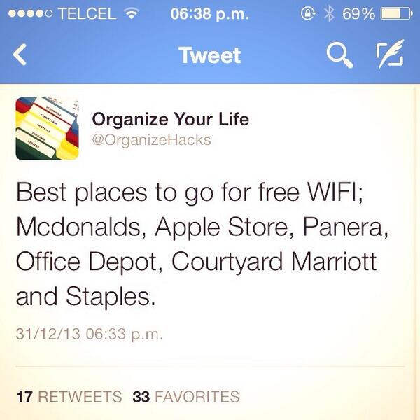 OverbrookQuotes's tweet photo. Best places to go for free WIFI: http://t.co/LLGNc7JVqy