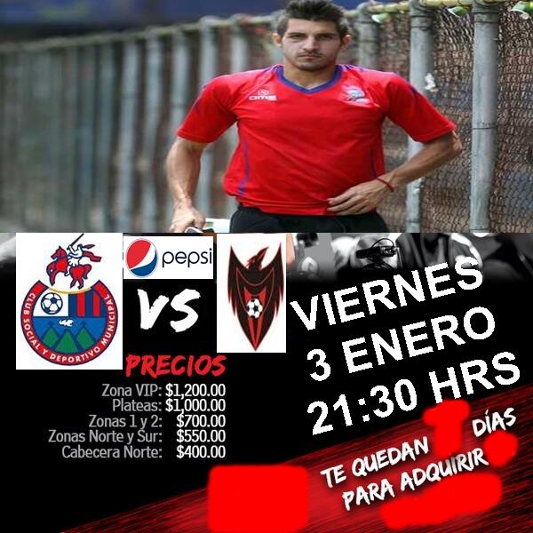 FCMunicipal's tweet photo. ¡Te quedan pocos días para ir por tu #PaseClausura2014! http://t.co/KUQ6TBMRo2