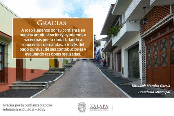 axalapa's tweet photo. Gracias a todos los xalapeños pos su apoyo y confianza durante estos tres años de administración http://t.co/ojFpk4hxxp