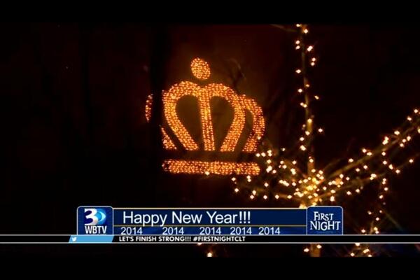 CLTgov's tweet photo. “@WBTVWebChris: Happy New Year #CLT! Welcome 2014. #FirstNightCLT http://t.co/u9LVZ9KZvz” #CrownAroundTown
