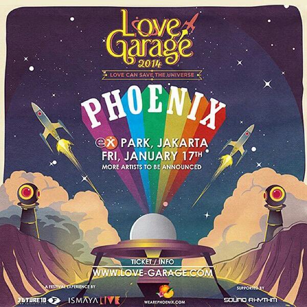 #LOVEGARAGE14 ft PHOENIX w/ more artists to be announced soon! - 17/01/14 | <a href="/IsmayaLive/">ISMAYA LIVE</a> <a href="/future10/">FUTURE10</a>