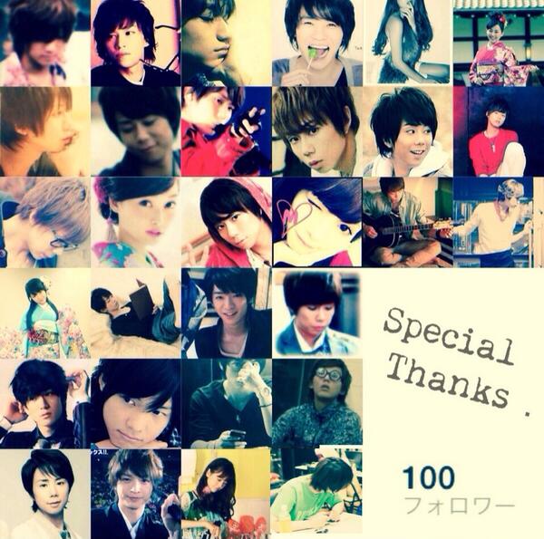 Tisk_O6's tweet photo. 祝。フォロワー100人。俺の独断と偏見で選ばせてもらった人のアイコン借りました。これからもお願いします。 http://t.co/l47jUV43cn