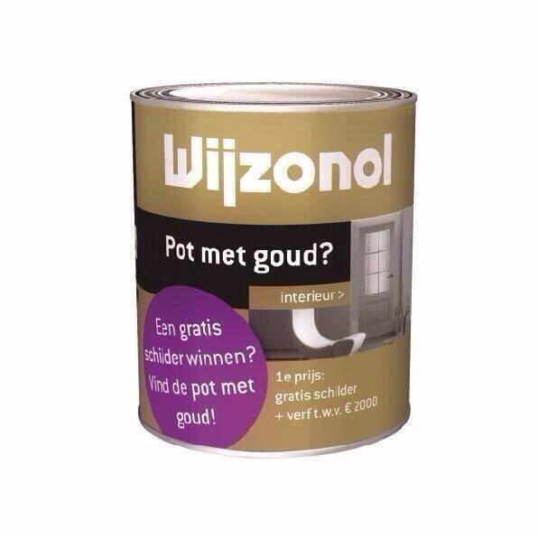 De jacht op de gouden pot verf van <a href="/Wijzonol/">Wijzonol</a> is geopend. De vinder wint een gratis schilderbeurt twv € 2.000,00