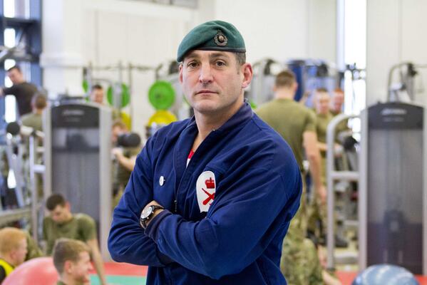 RoyalNavy's tweet photo. Colour Sergeant Martin Ash (RM) receives MBE for work with injured soldiers - http://t.co/JKfMBYvQyk http://t.co/Ni2BYLGrXd