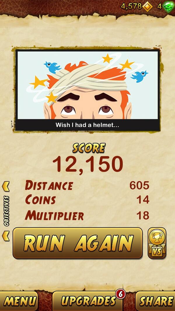 sawips's tweet image. I got 12150 points while escaping from a Giant Demon Monkey. Beat that! bitly.com/TempleRun2iOSn…