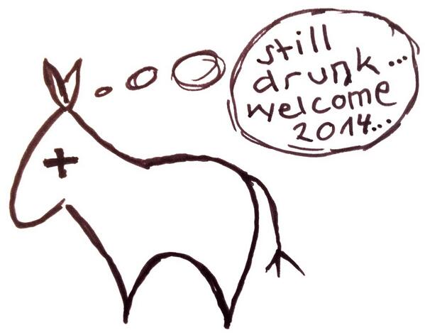 Hasenviech's tweet photo. Gut gerutscht? #rutsch #HappyNewYear http://t.co/09qRZPJJBn