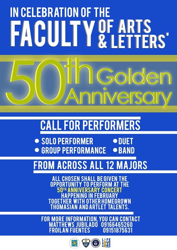 ust_absc's tweet image. Call for perfomers! Be part of the biggest celebration of the year! #50YearsofAB