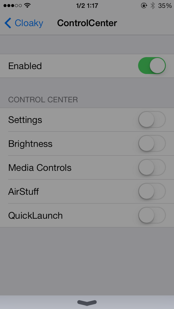 r_plus's tweet image. Minimum ControlCenter #Cloaky