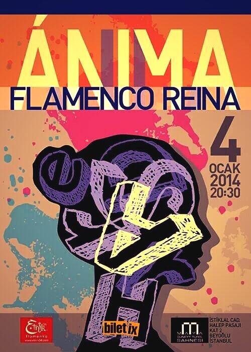 Flamenco Reina, Yılın ilk gosterisi 4 Ocak'ta Beyoğlu Maya sahnesi'nde..