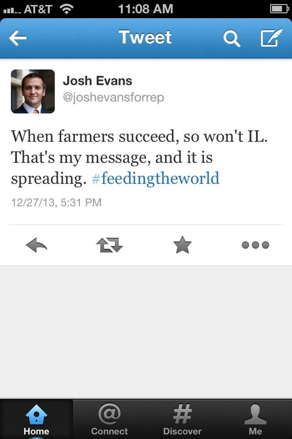 kevinartl's tweet image. Either @joshevansforrep really has an issue with farmers or he's got a massive typo in his tweet. #strunkandwhite