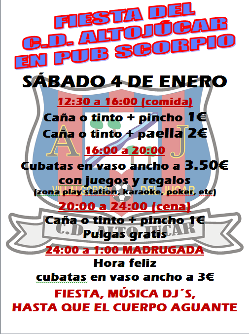 juankialba's tweet photo. FIESTA DEL @CDAltoJucar EN PUB SKORPIO http://t.co/5zXfc2TwBk