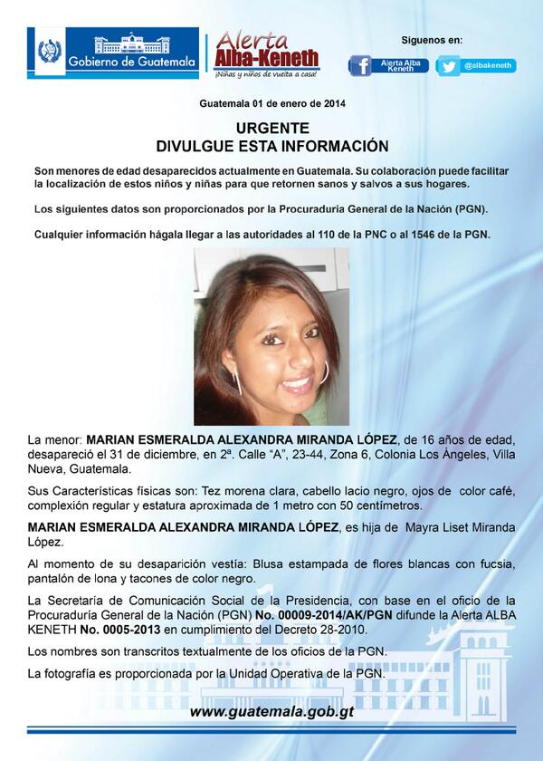 ALERTA ALBA KENETH tweet media