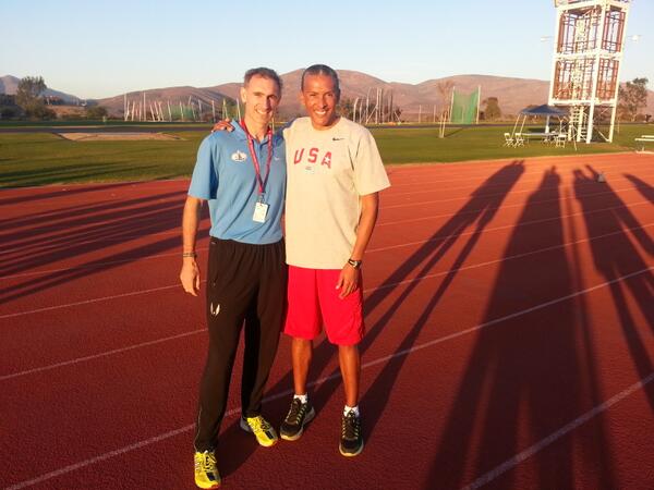 coachpaulwright's tweet photo. Training with Joaquim Cruz 1984 Olympic Champion while at the Olympic Training Center...... http://t.co/jioMGzrV59