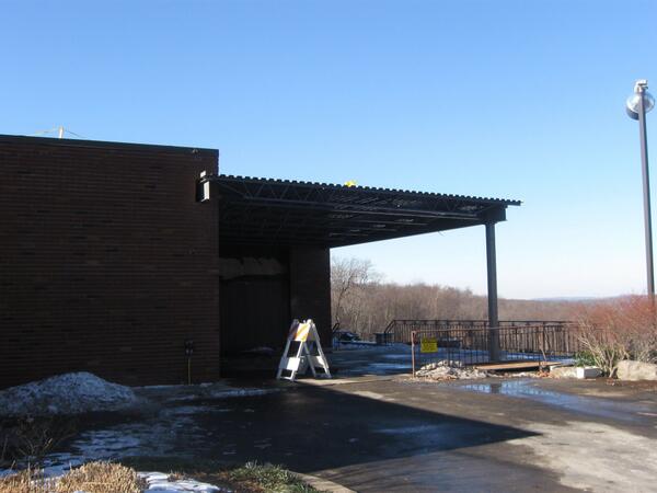 ElmhurstCC1929's tweet photo. Exciting!!!!  The new roof construction started last week. http://t.co/YJYzKUVWq8
