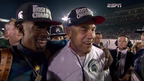 bhoyer7's tweet photo. @RichHomieQuan with @DantonioMark after rose bowl win haha #sumtypeofway http://t.co/4CBSemsy5N