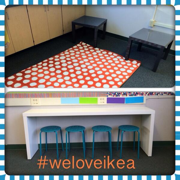 pennpanthers's tweet image. Quick shopping spree to @DesignByIKEA &amp;amp; the next thing u know we&apos;ve transformed a classroom! @MsONeil7 #spacesmatter
