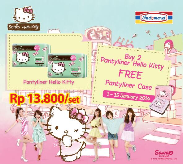 HappifYourWorld's tweet photo. Beli 2 pantyliner Softex Hello Kitty, kamu bisa dapet 1 pantyliner case Hello Kitty! Cuma di Indomaret, Ladies :) http://t.co/AMqR04mrJQ