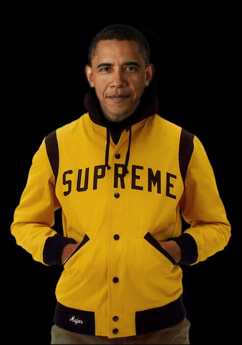 supreme obama jacket