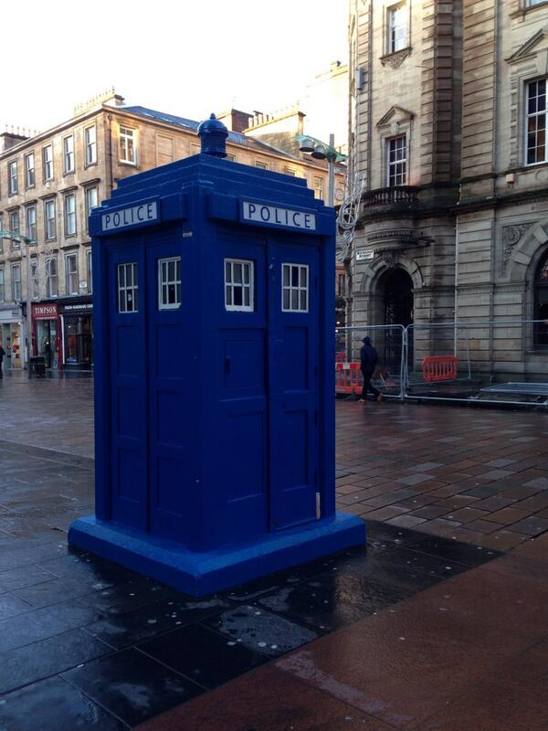 Police box in Glasgow