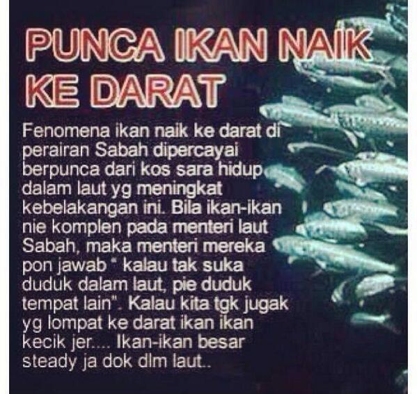 Nong On Twitter Hahahahahaha Ohsem Funnymalaysian Oooo Sekarang Gua Dah Faham Maksud Tersirat Ikan Naik Ke Darat ム ム ム Http T Co 6xj56ozxra