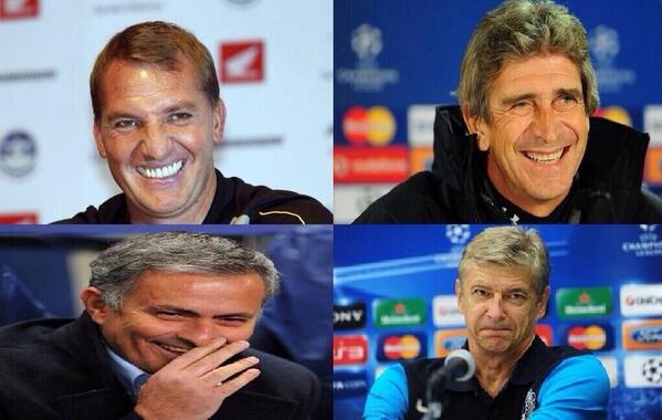 FootballFunnys's tweet photo. David Moyes - "we can still win the title" http://t.co/S8hLrnhUx0
