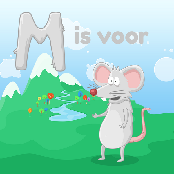 LearnyApp's tweet image. Fijne zaterdag allemaal, groetjes Muis #learnyapp #alfabet #muis
